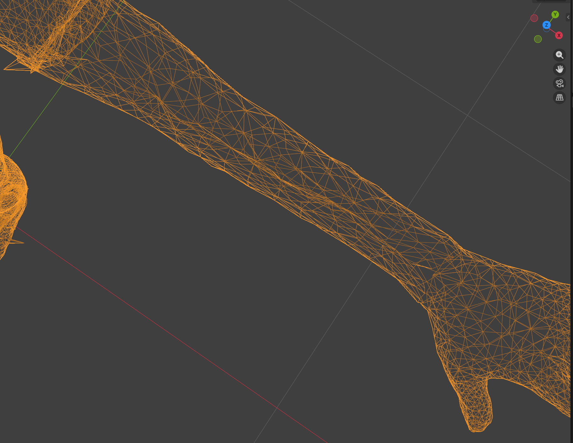 Current model output for mesh recovery